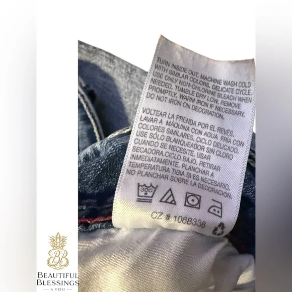 Y2K Vintage Luscious Curvy Fit Wallflower Distressed Faded Boot Cut  Jeans - Picture 6 of 6